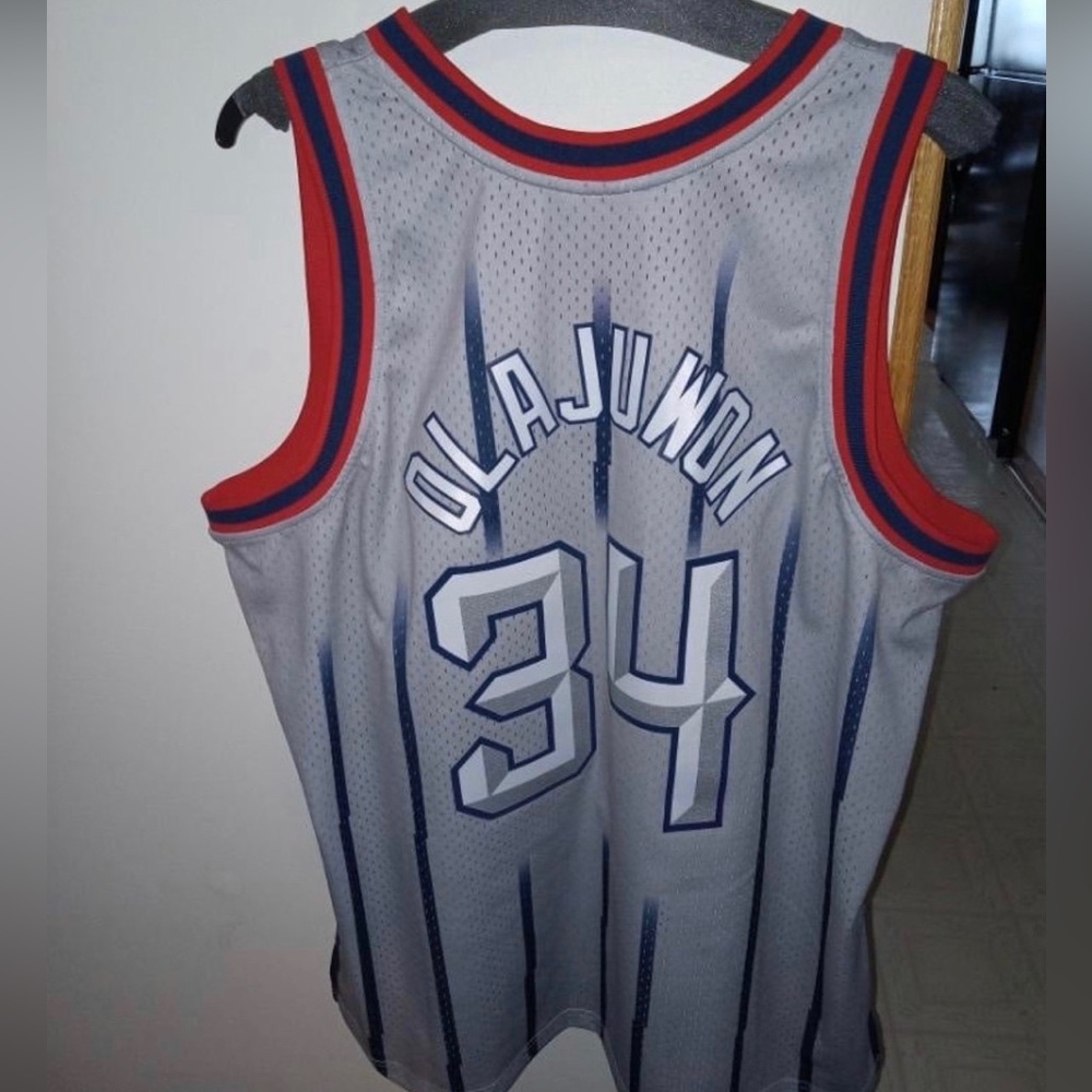 Hakeem Olajuwon Houston Rockets Mitchell & Ness men’s NBA Jersey XXL